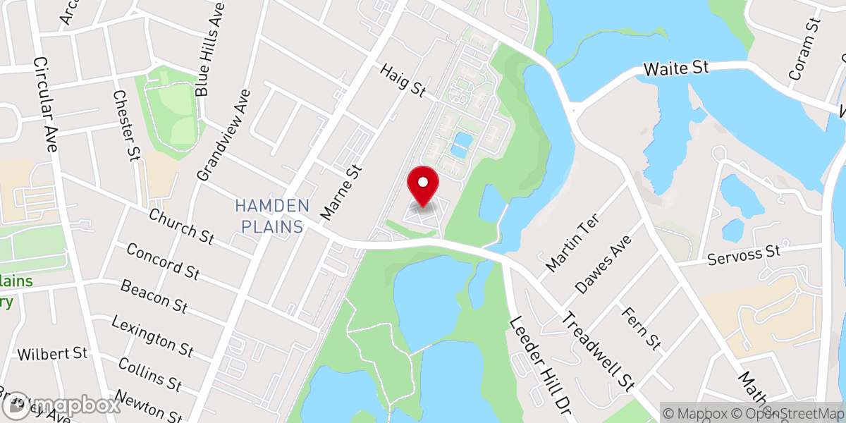Map showing location of Faith Christian Center
