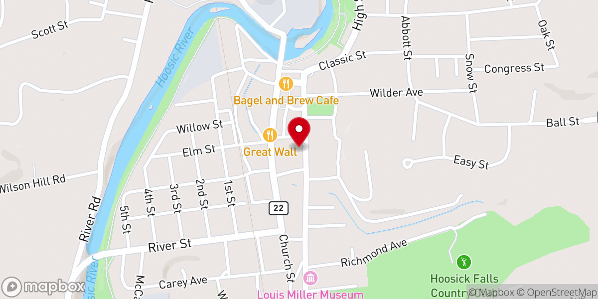 Map showing location of Immaculate Conception Church