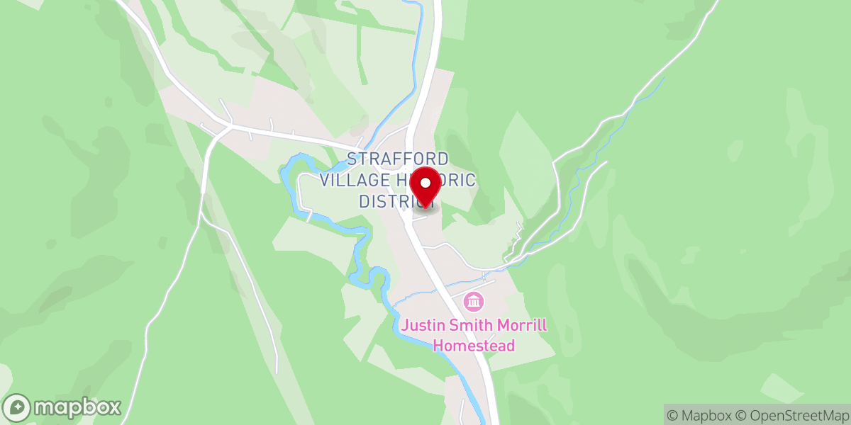 Map showing location of United Church of Strafford
