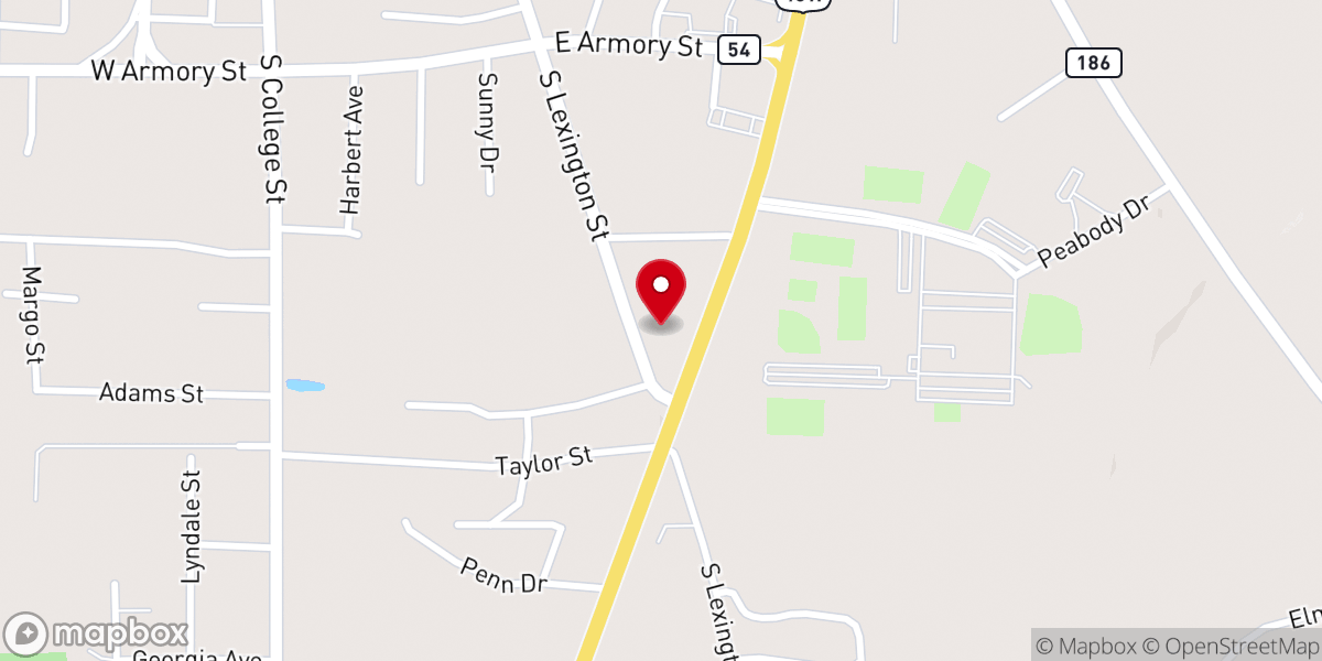 Map showing location of The Father's House, A United Pentecostal Church