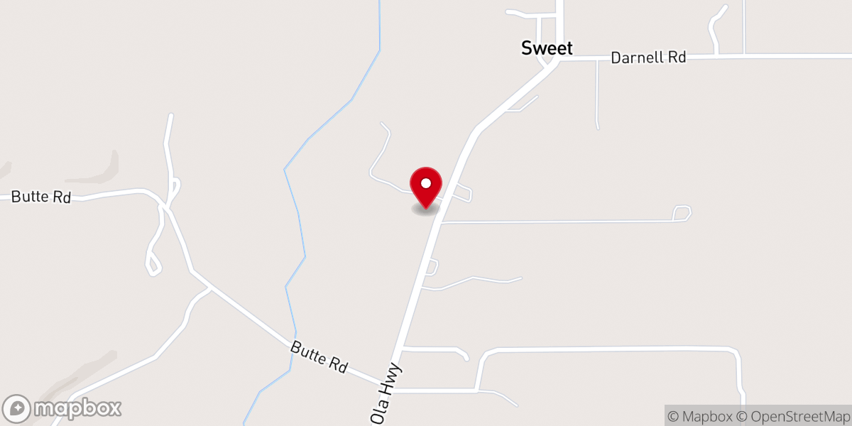 Map showing location of Calvary Chapel Sweet, Idaho