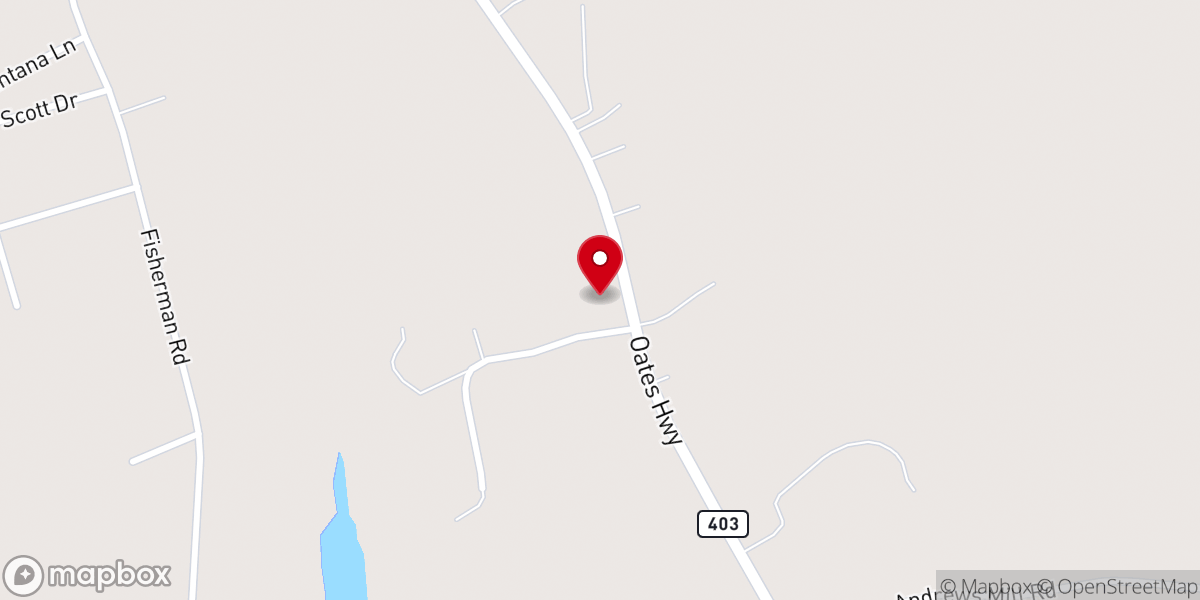 Map showing location of Elim United Methodist Church