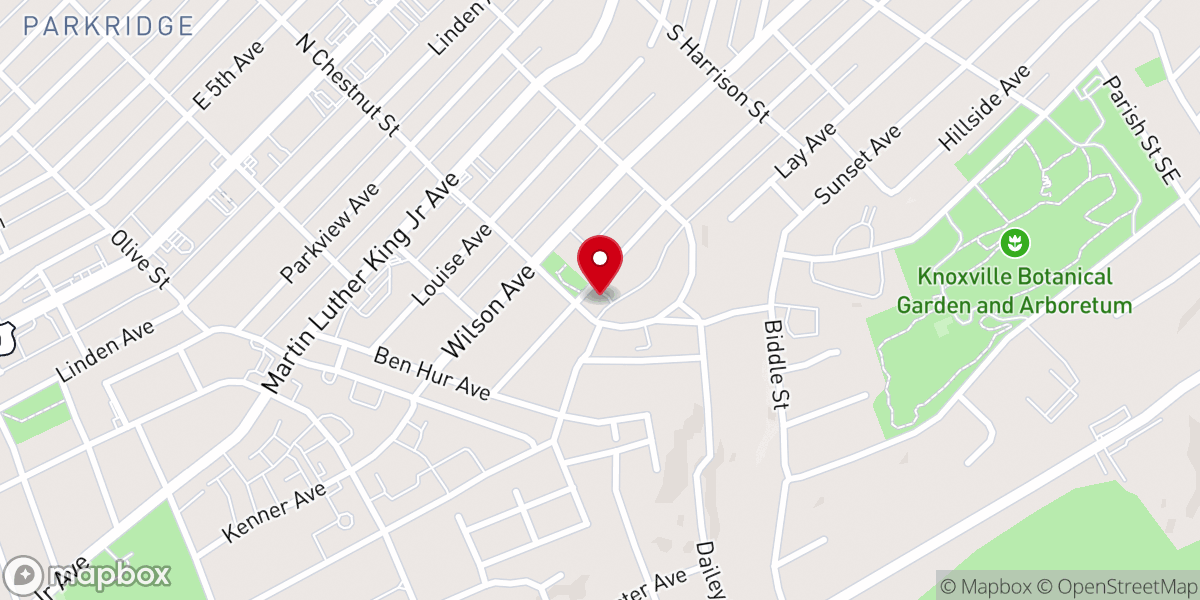 Map showing location of St. Luke's Episcopal Church