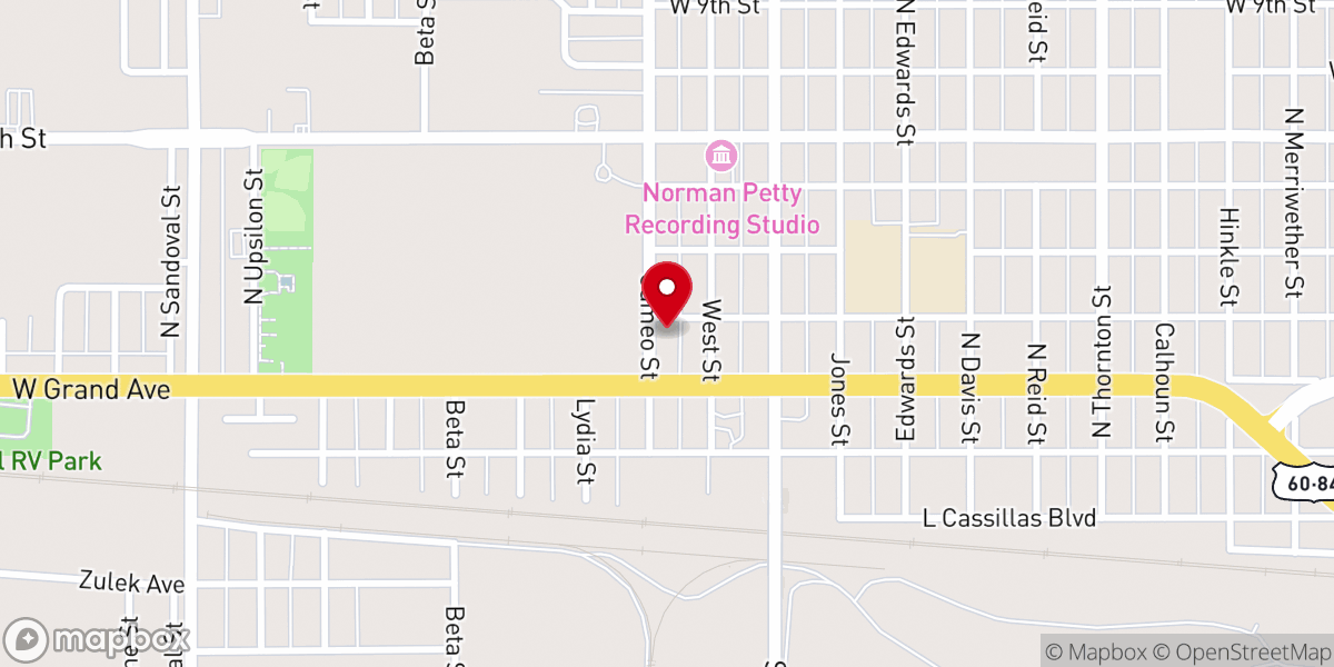 Map showing location of 4th & Cameo Street Church