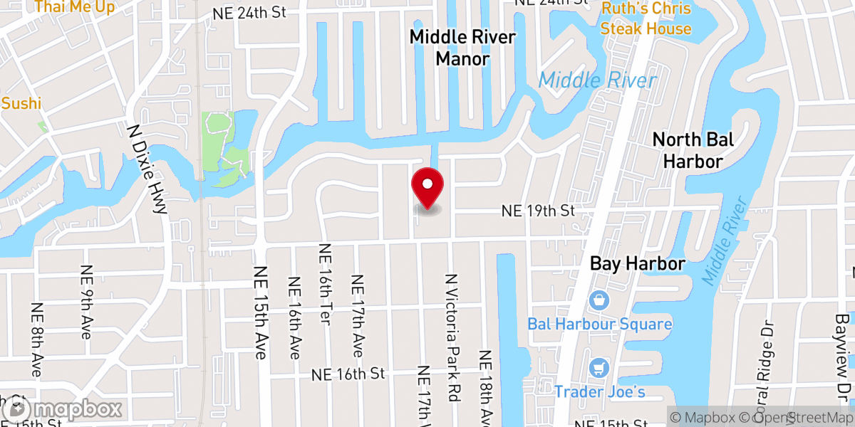 Map showing location of Fort Lauderdale Spanish Seventh-day Adventist Church