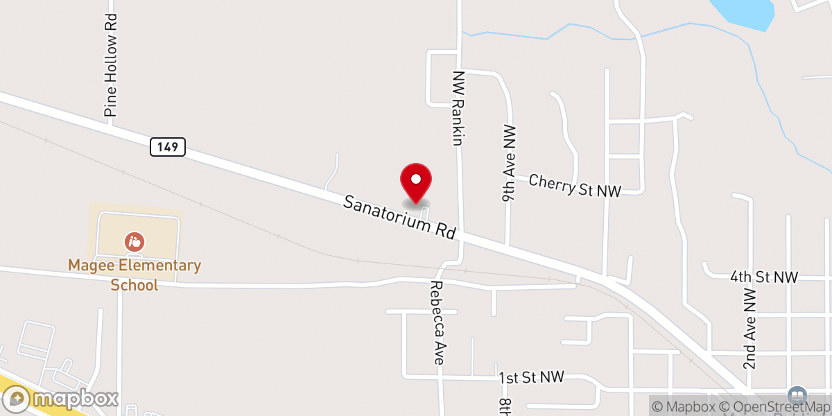Map showing location of St Stephen Parish, Magee
