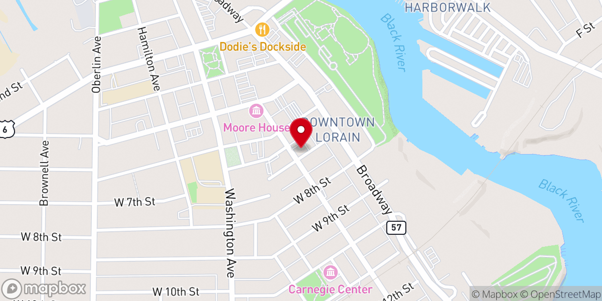 Map showing location of Episcopal Church of the Redeemer