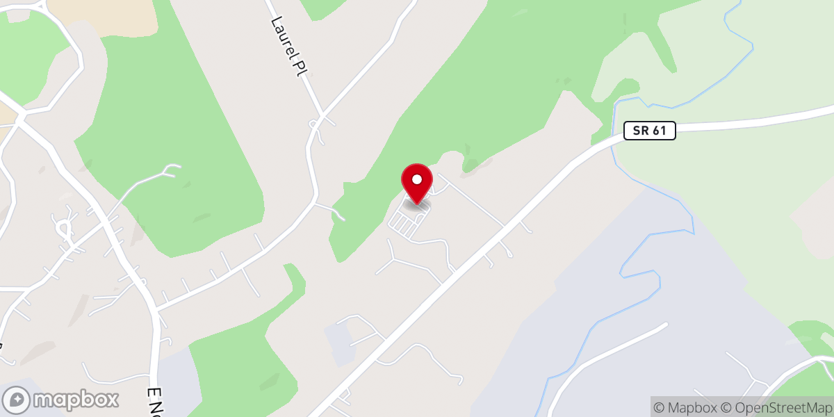 Map showing location of St. Joseph Catholic Church