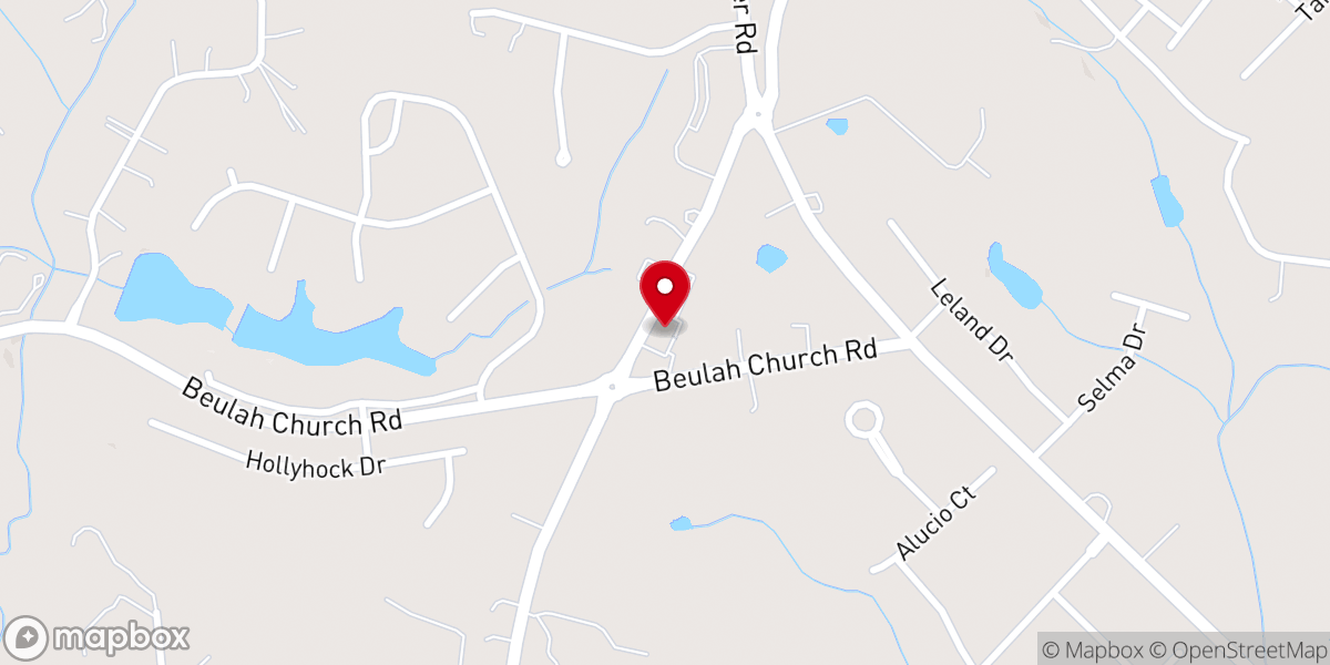 Map showing location of Center Church