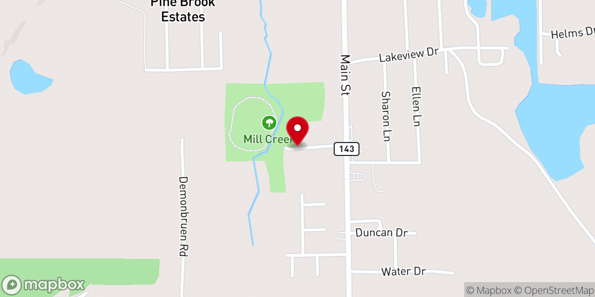 Map showing location of Millbrook Parks & Recreation