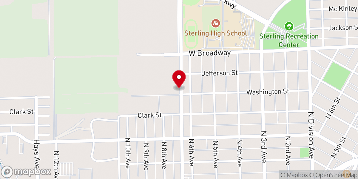 Map showing location of New Beginnings Outreach Inc