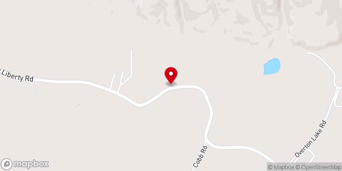 Map showing location of Pattersons Chapel