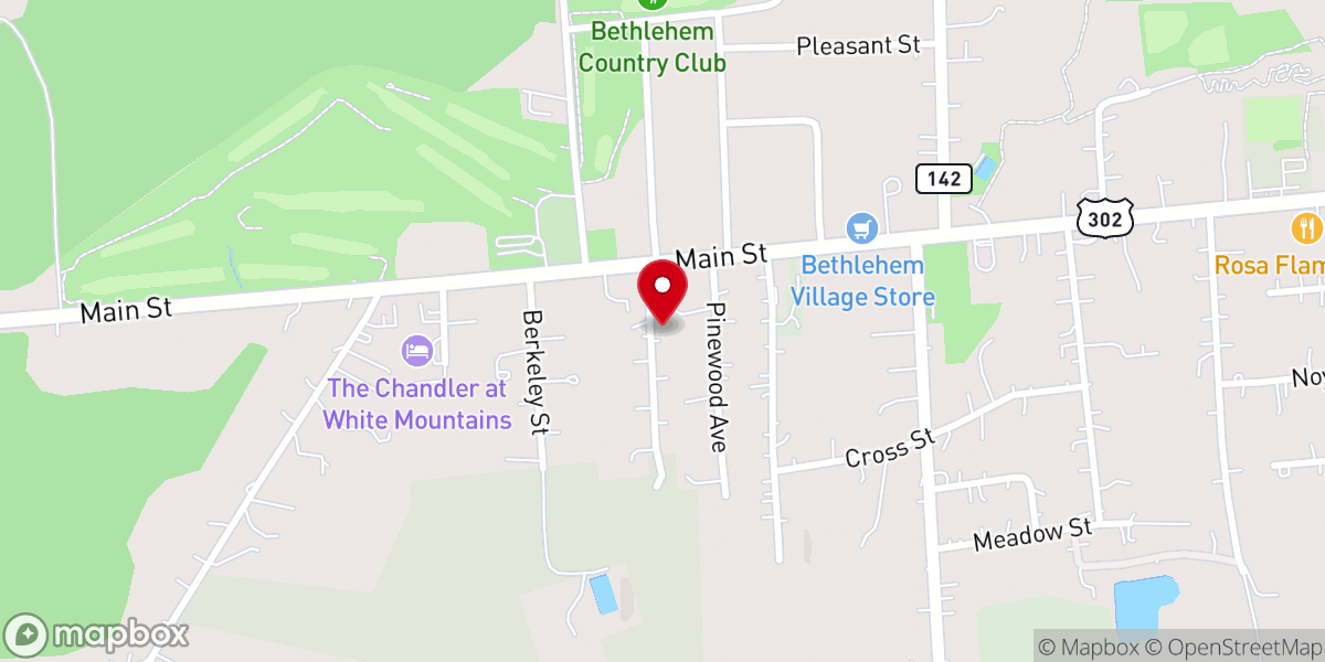 Map showing location of Bethlehem Hebrew Congregation
