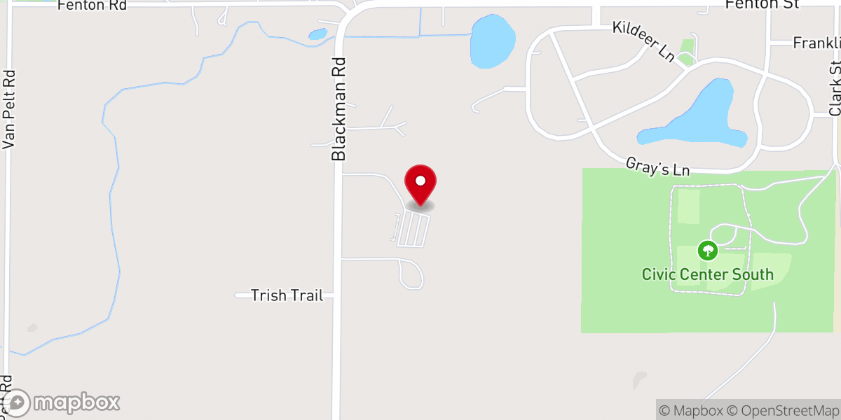 Map showing location of Kingsley Baptist Church Food Pantry - Food Distribution Center