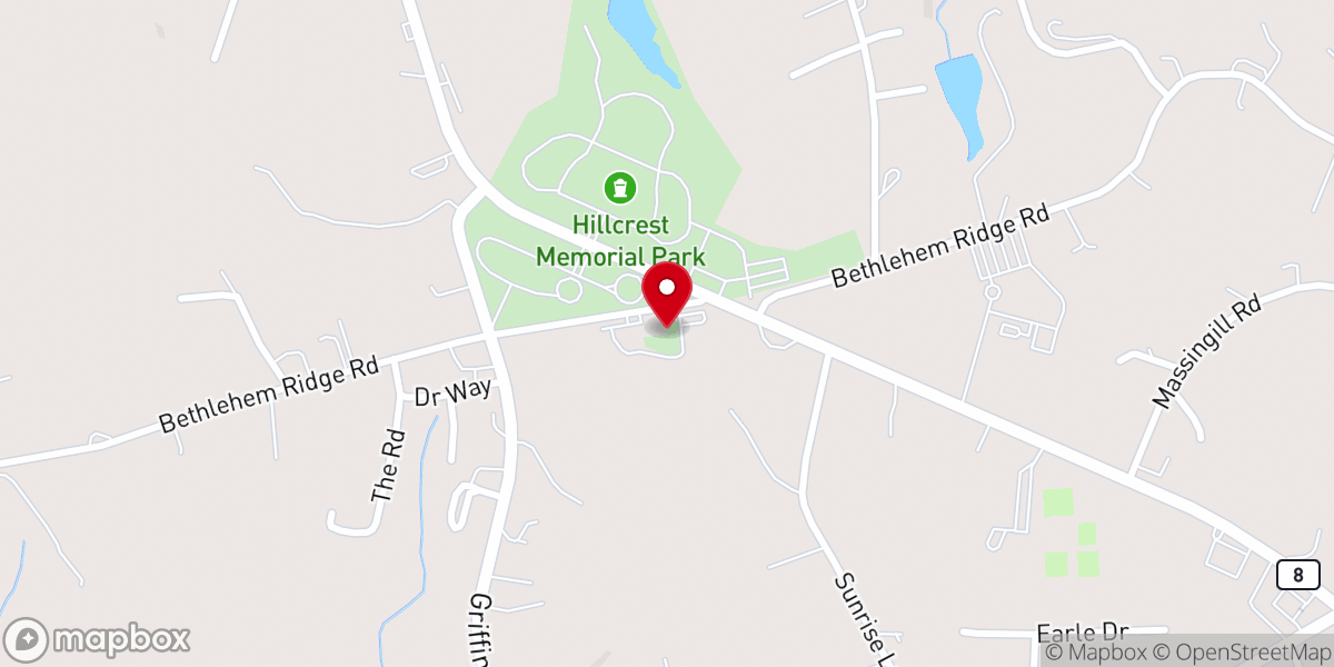 Map showing location of Pickens View Wesleyan Church