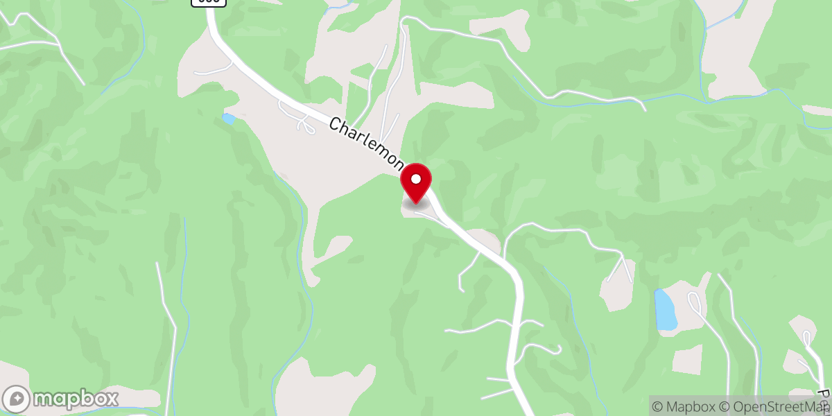 Map showing location of Mount Rock Church