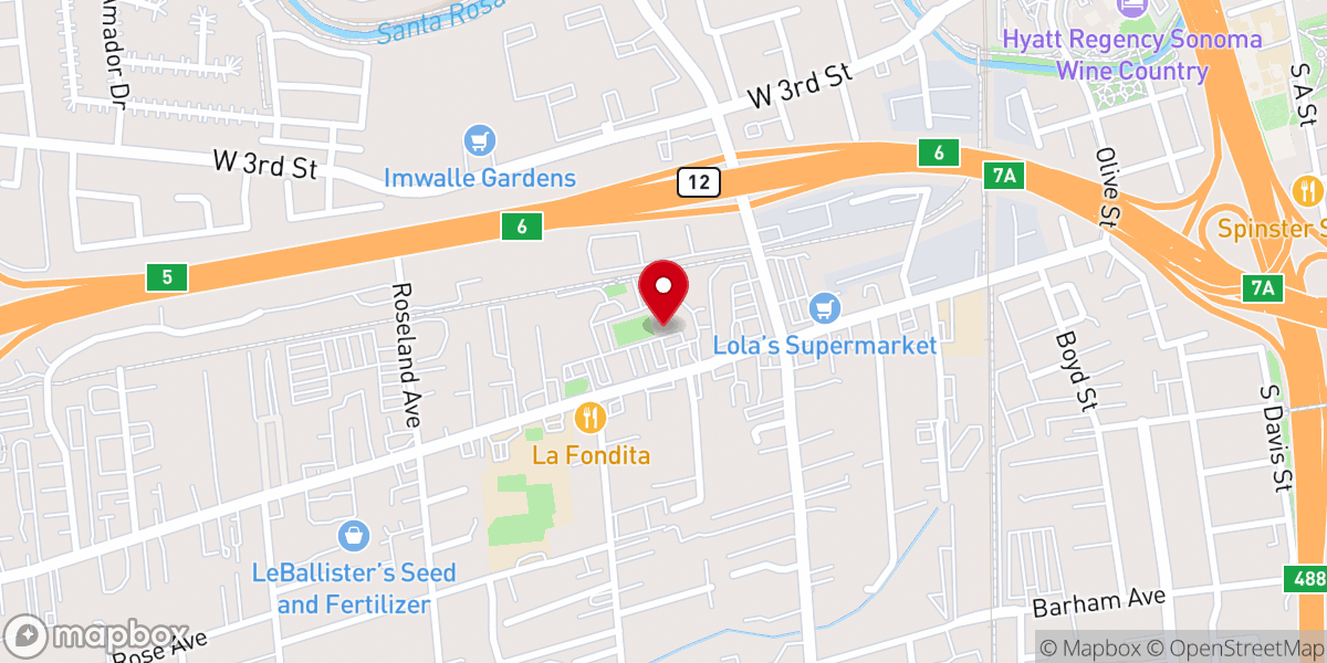 Map showing location of Iglesia Cristiana Pentecostes