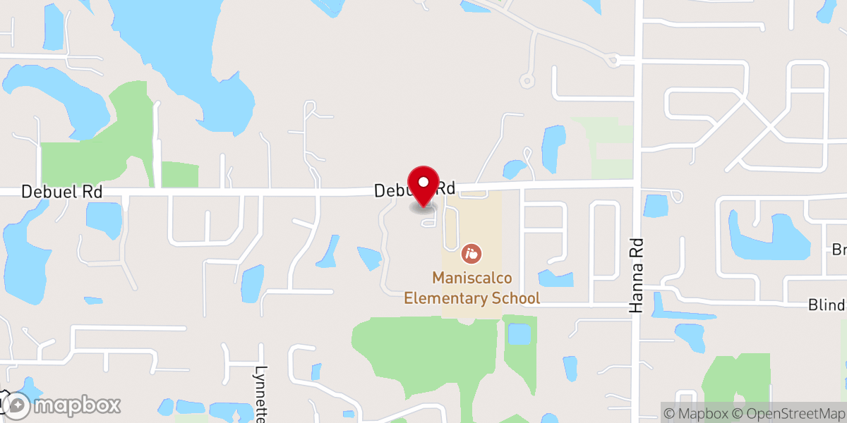 Map showing location of CrossPointe Family Church