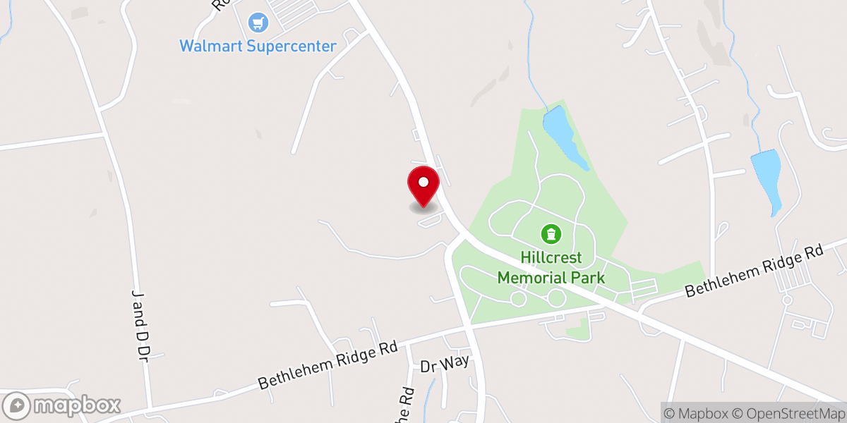 Map showing location of Pickens Seventh-day Adventist Church