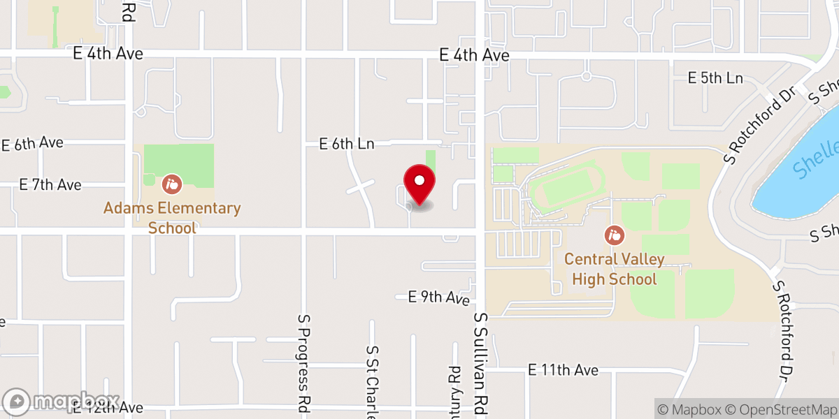 Map showing location of Episcopal Church of the Resurrection