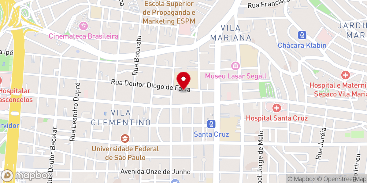 Map showing location of Santuário Mãe e Rainha de Schoenstatt - Vila Mariana