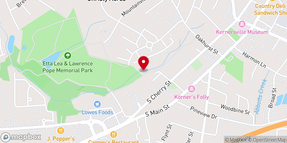 Map showing location of Healing the Broken Hearted Ministries