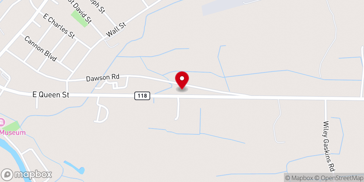 Map showing location of Grifton Pentecostal Holiness
