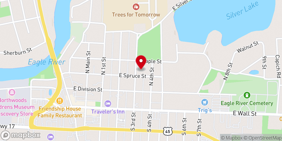 Map showing location of Christ Lutheran School