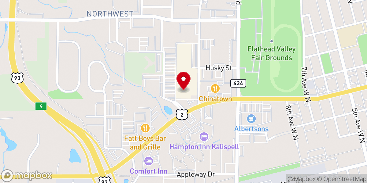 Map showing location of Flathead Ekklesia