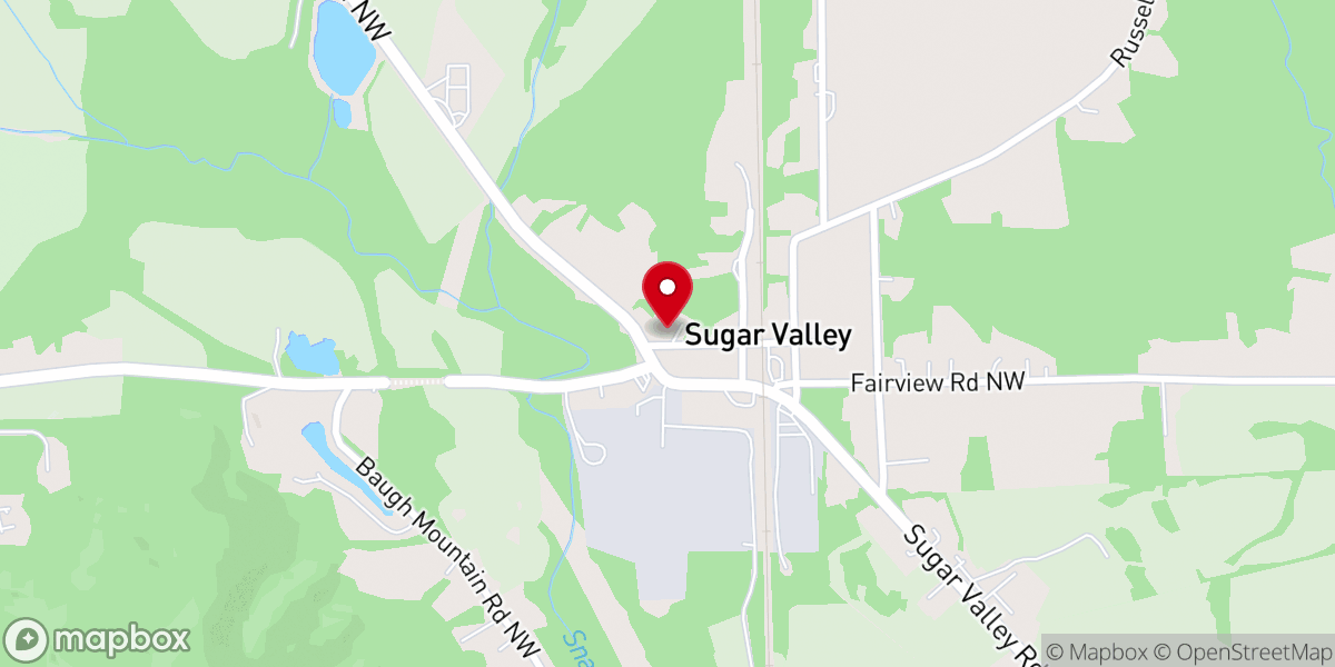 Map showing location of Grace Community Baptist Church
