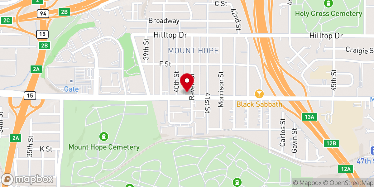 Map showing location of City Life Church, San Diego