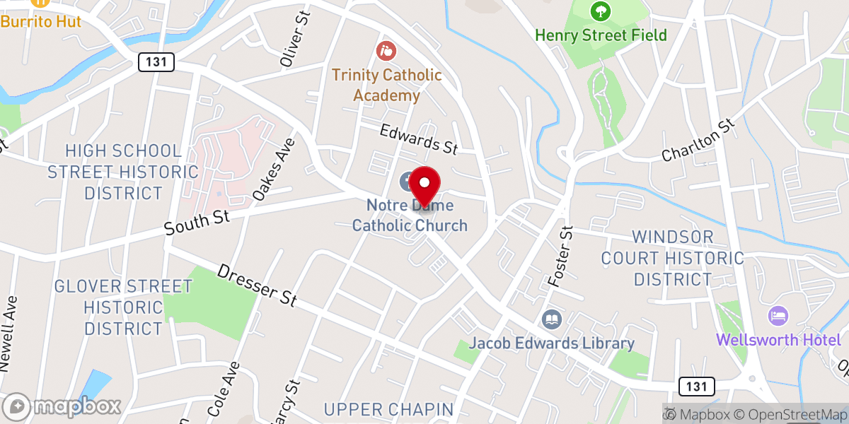 Map showing location of La Salle Reception Center