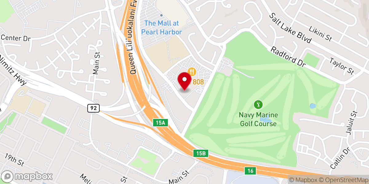 Map showing location of Moanalua Community Church