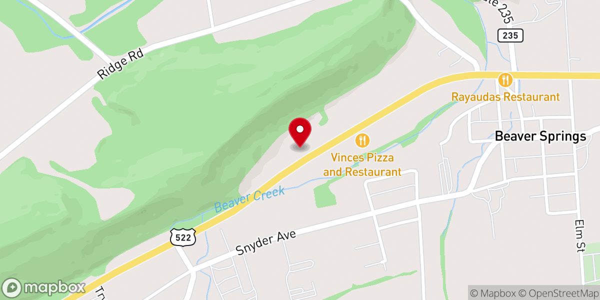 Map showing location of New Life Fellowship Church