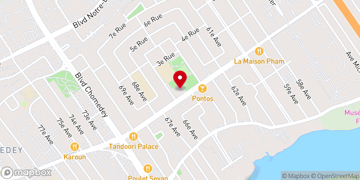Map showing location of Cathédrale syriaque Saint Ephrem
