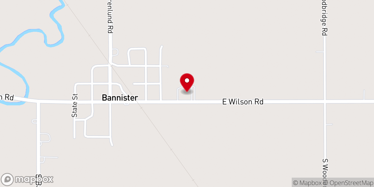 Map showing location of St. Cyril Catholic Church