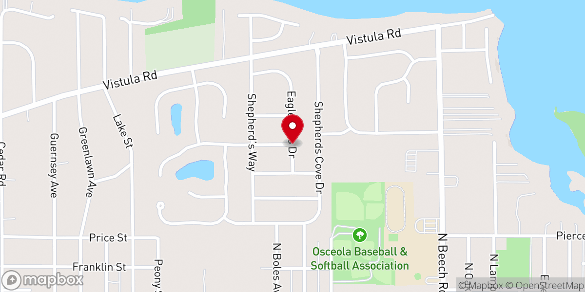 Map showing location of Heartland Hispanic Mission Inc