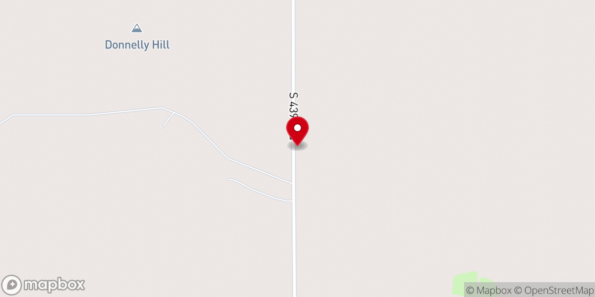 Map showing location of Dupree Church