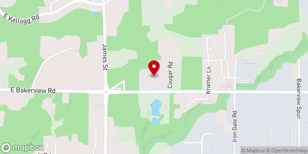 Map showing location of Bellingham Covenant Church