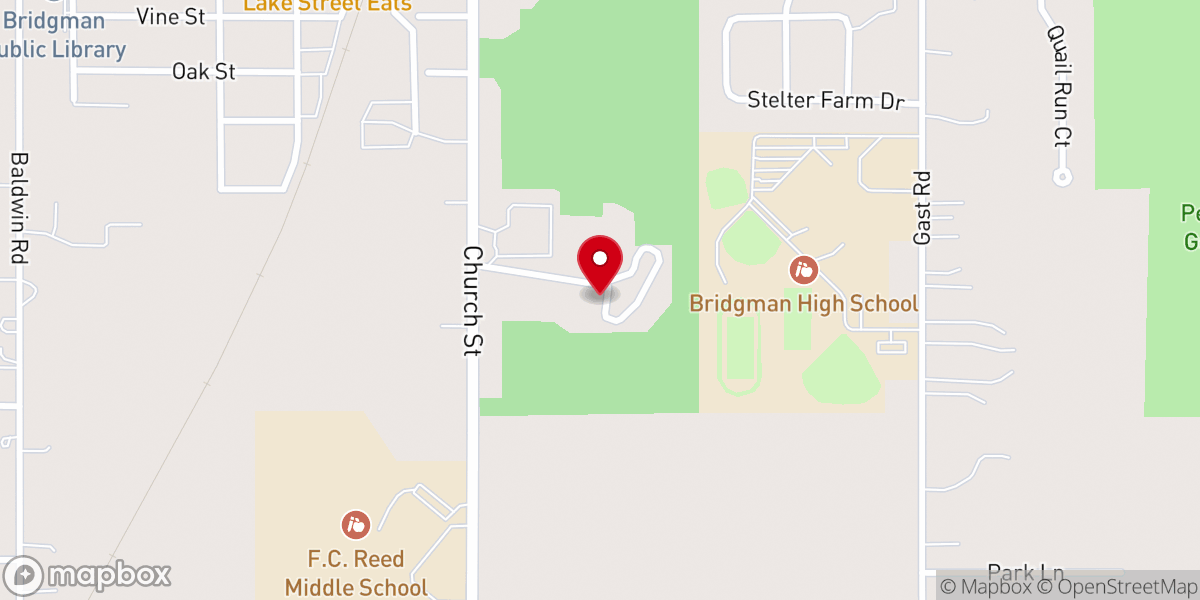 Map showing location of Bethel Park Retreat Center