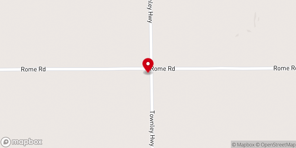 Map showing location of Rollin Center United Methodist