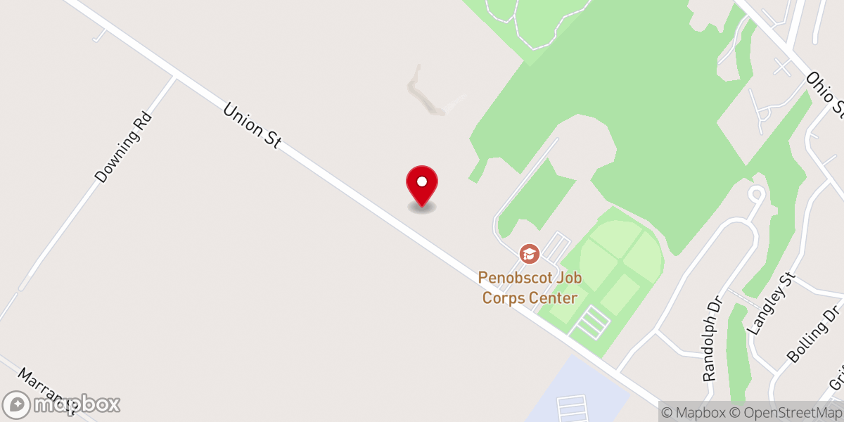 Map showing location of Bangor Church of the Nazarene