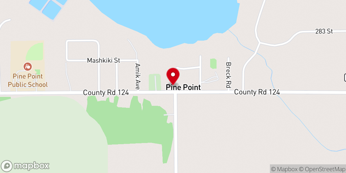 Map showing location of St. Theodore's Catholic Church