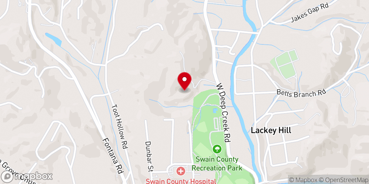 Map showing location of Harmony Baptist Church