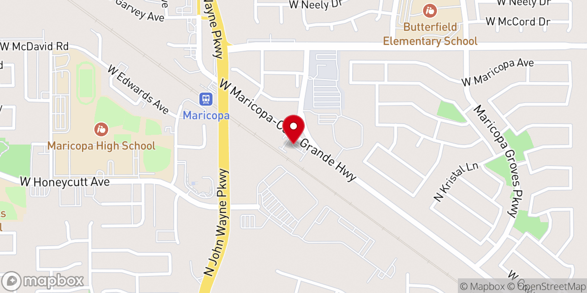 Map showing location of Stagestop Marketplace