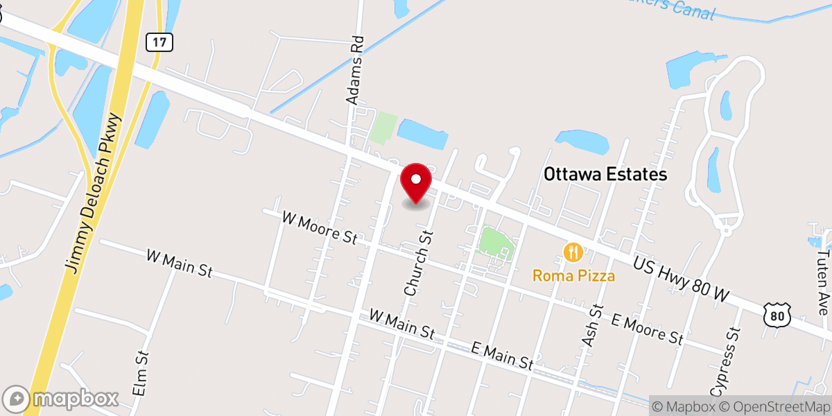 Map showing location of Alpha United Methodist Church