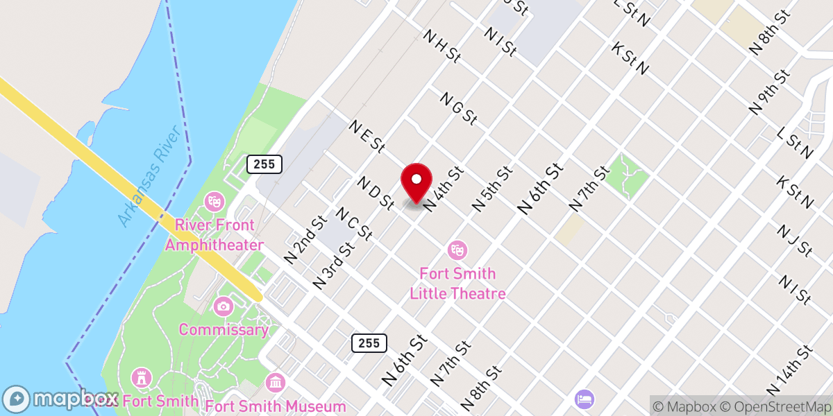 Map showing location of Old Time Holiness Pentecostal