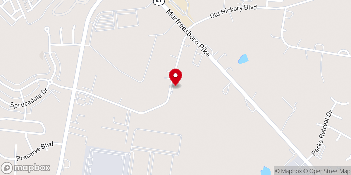 Map showing location of Mt View Baptist Church
