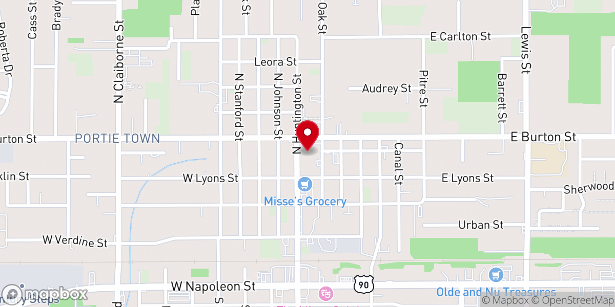 Map showing location of Christian Life Church of Sulphur