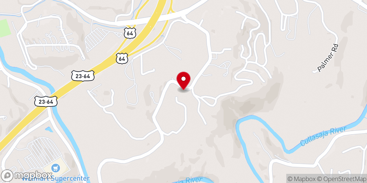 Map showing location of Central Baptist Church